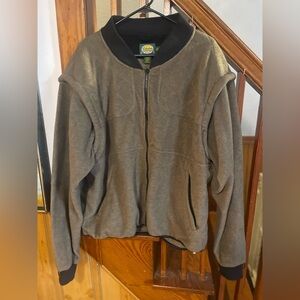 Cabela's Fleece Outdoor Gear Jacket zip off to Vest, Men’s 3XL warm comfy